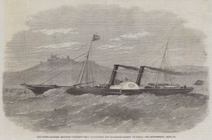 Het nieuwe Folkestone en Boulogne-pakket Victoria van de South-Eastern Railway Company